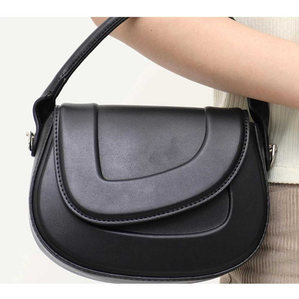 Briella® | Luxe Statement Minimalist Saddle Bag