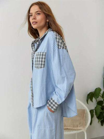 Ava 2-Piece Women's Loungewear Set – Plaid Pajamas