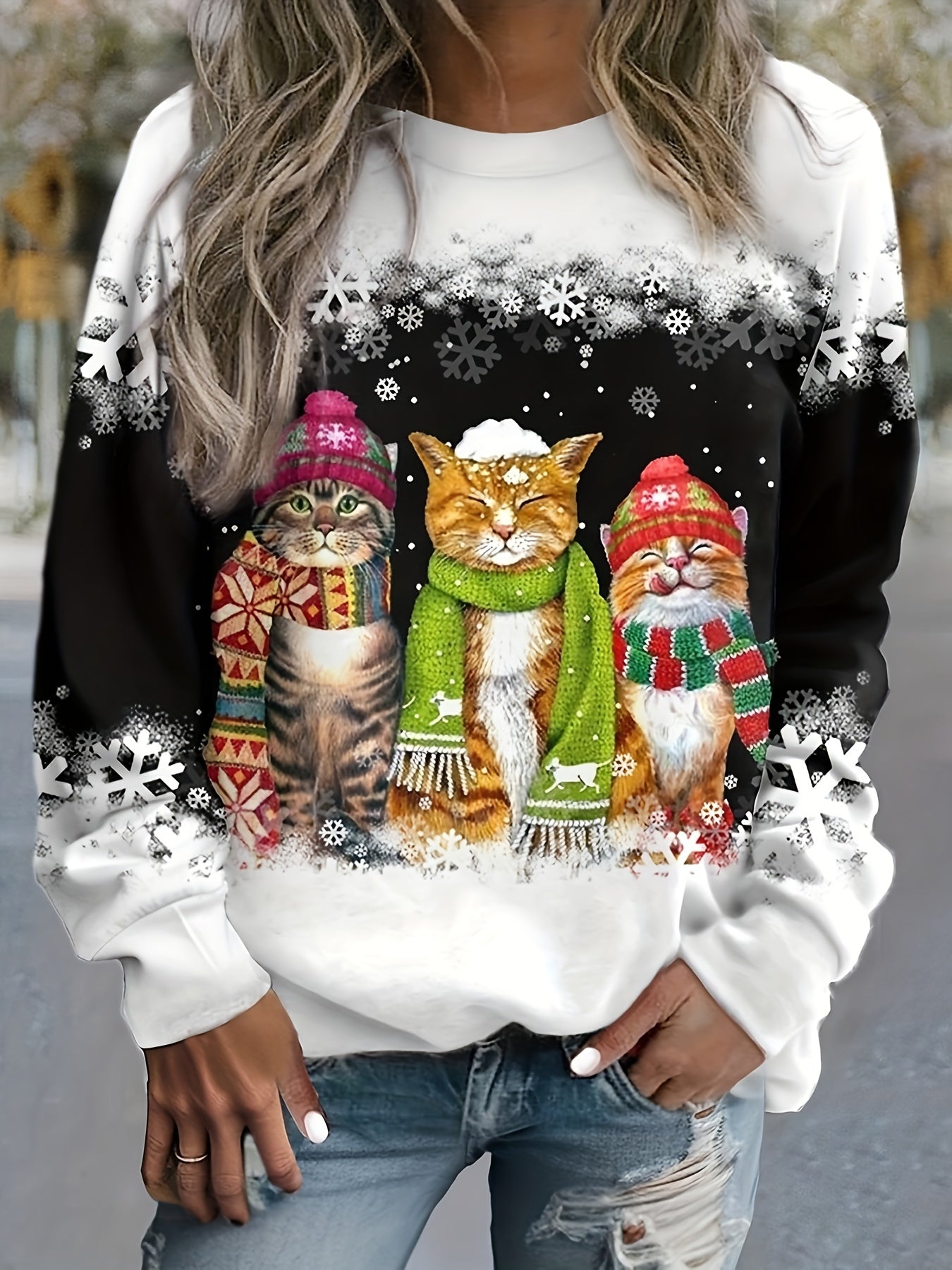 Aurora™ Christmas Cat Sweater