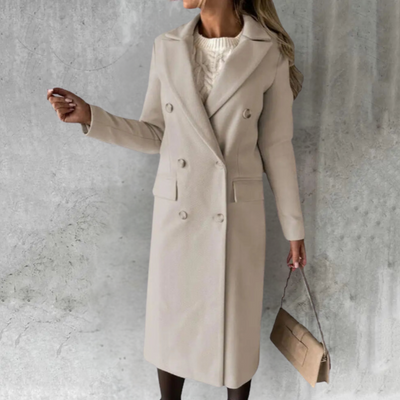 Judith™ Elegant Wool Trenchcoat