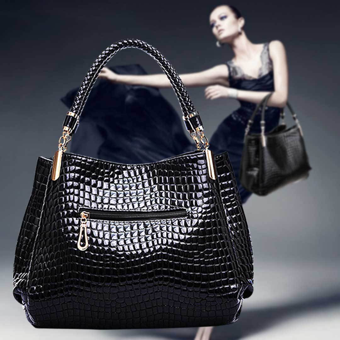 Bellina® | Durable Elegance Handbag with Crocodile Pattern