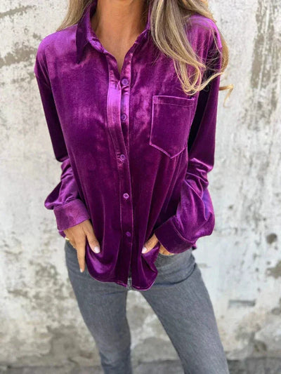 Nora™ Velvet Blouse