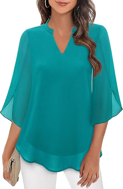 Debbie™ Elegant Chiffon Blouse