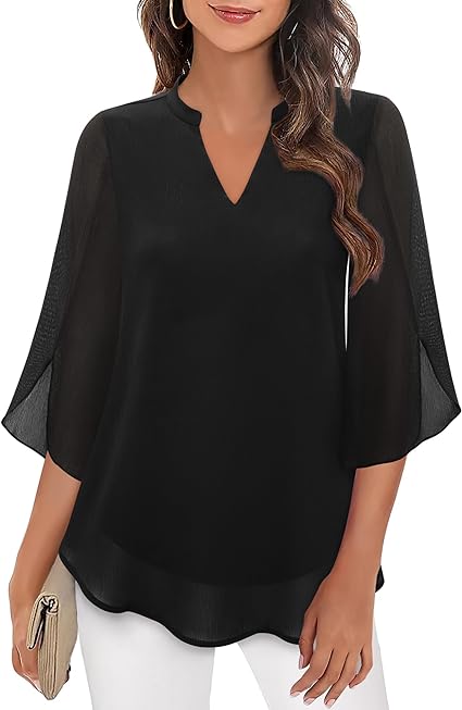 Debbie™ Elegant Chiffon Blouse