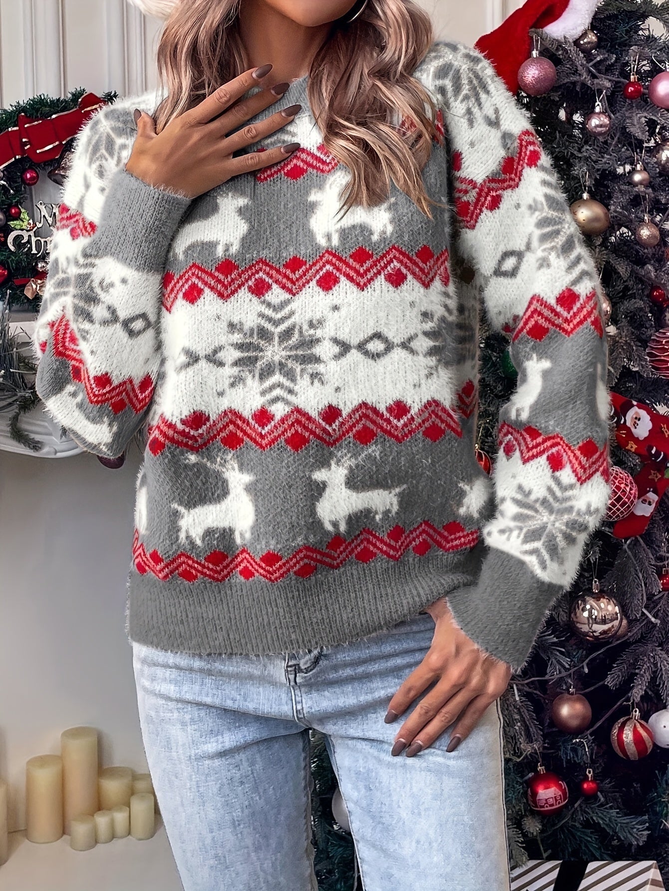 Luna™ Christmas Crew Neck Sweater