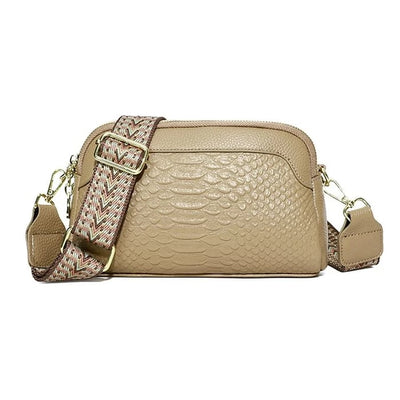 Ilaria® | Elegant Charm Mini Crossbody Bag with Crocodile Pattern