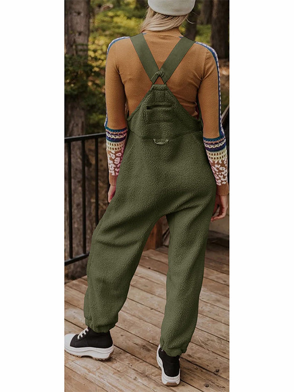 Hailey™ Cozy Fleece Overalls