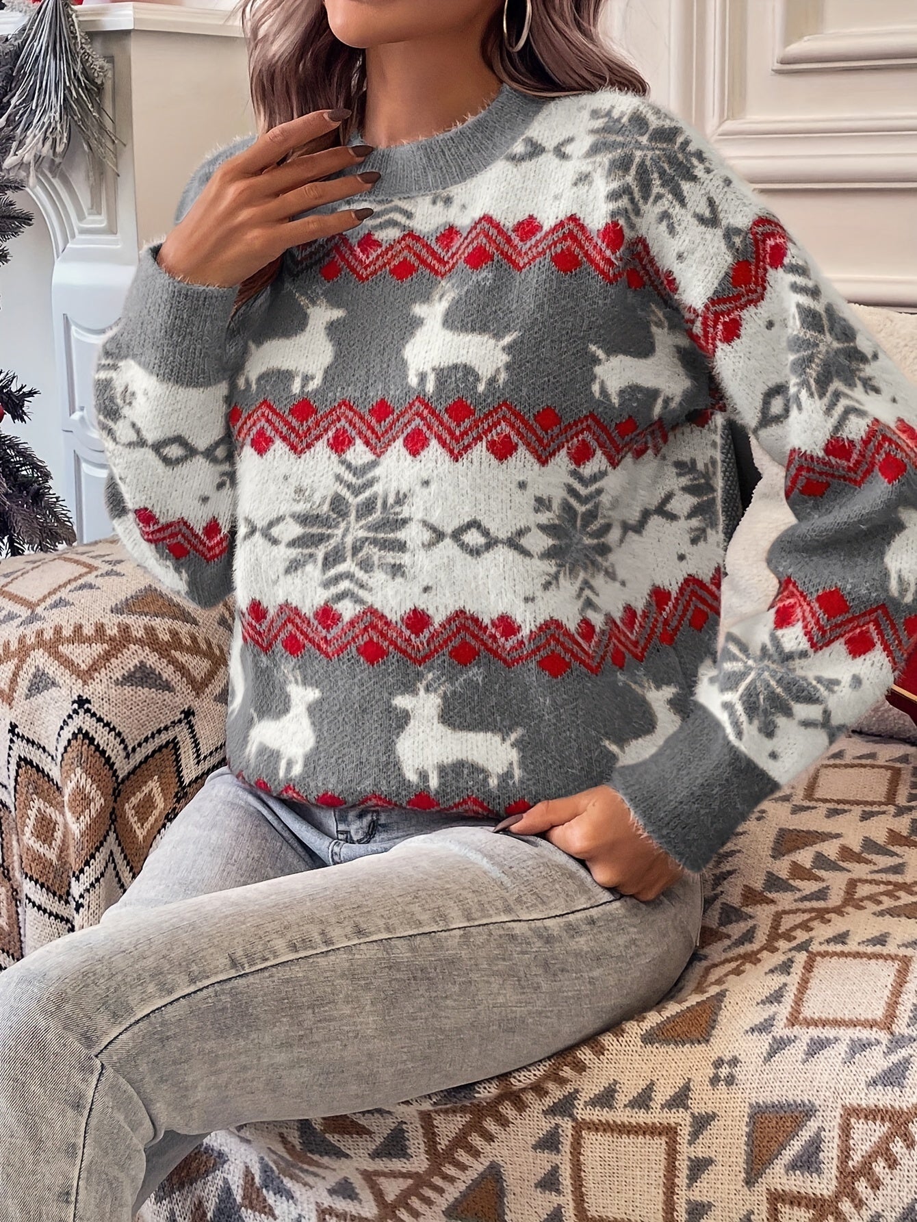 Luna™ Christmas Crew Neck Sweater