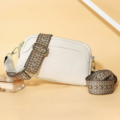 Ilaria® | Elegant Charm Mini Crossbody Bag with Crocodile Pattern