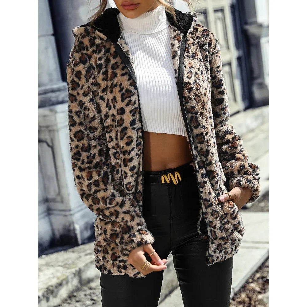 Michelle™ Cozy Leopard Jacket