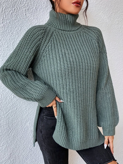 Isabella™ Knitted Turtleneck Sweater