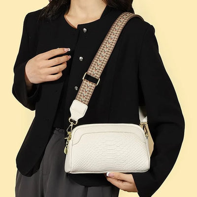 Ilaria® | Elegant Charm Mini Crossbody Bag with Crocodile Pattern