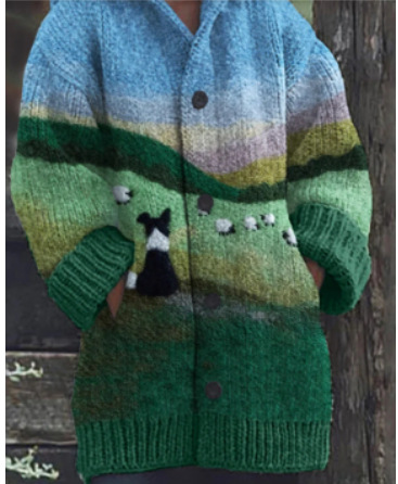 Patricia™ Cozy Autumn Cats Cardigan