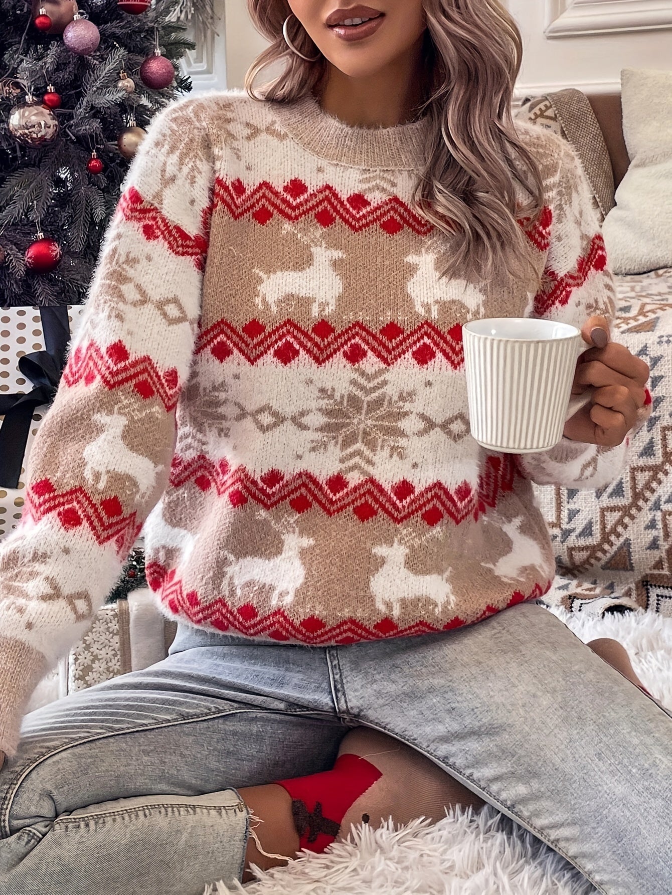 Luna™ Christmas Crew Neck Sweater