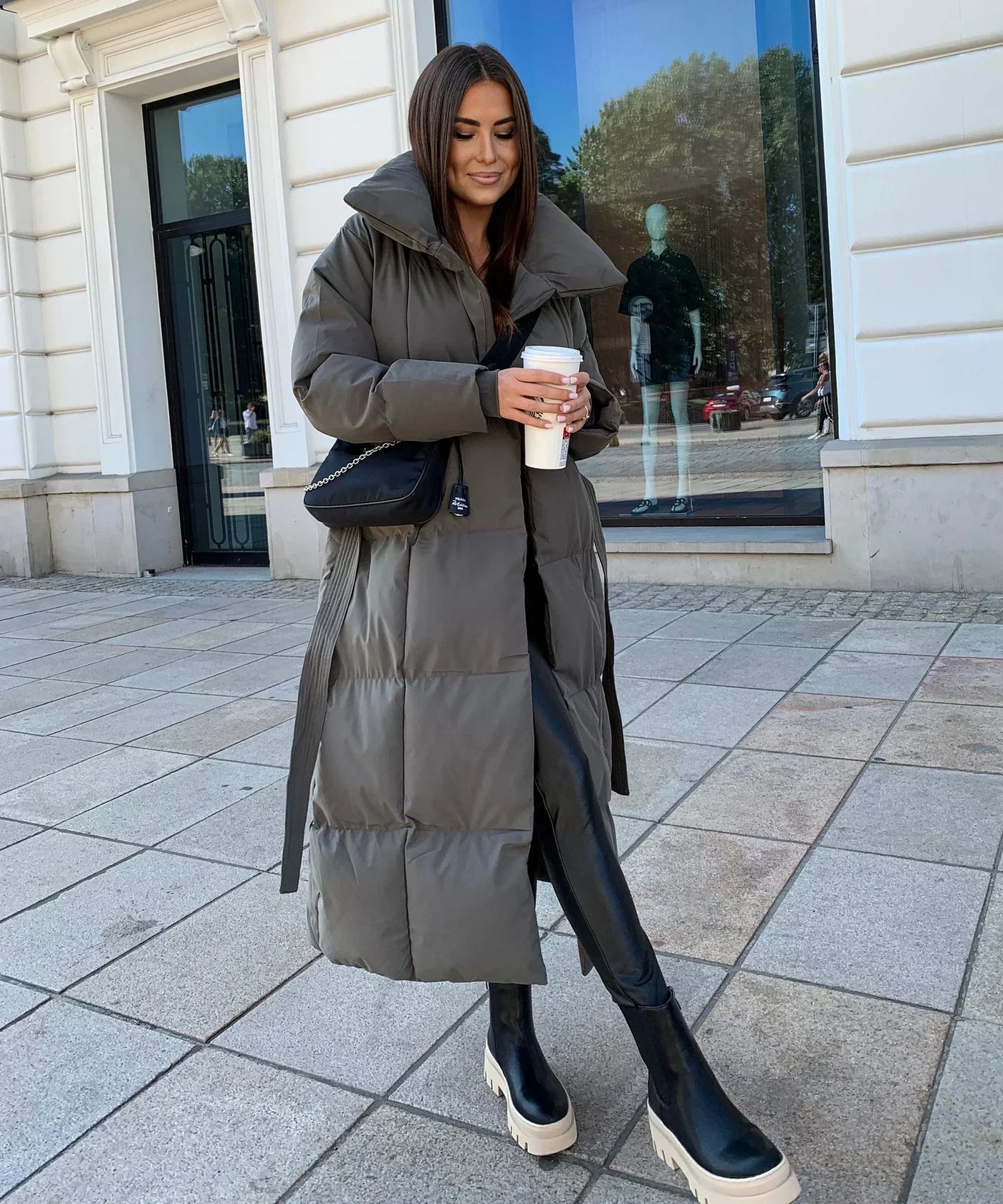 Victoria™ Long Winter Coat with Belt